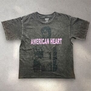 Benson Boone American Heart Tour T-Shirt Mens Large Black Mineral Wash Graphic